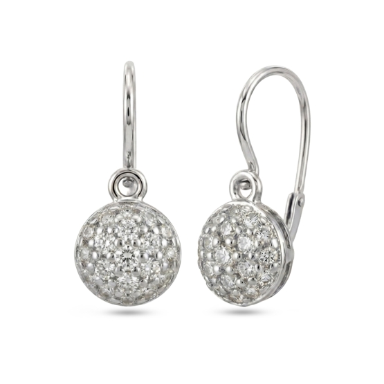 Couple, Dětské náušnice Rosalia, bílé zlato se zirkony