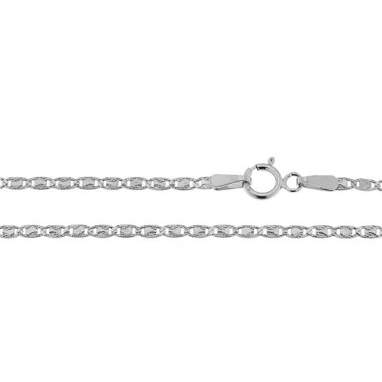Luxur, Originální řetěz v bílém zlatě, délka: 40 cm, 3090158-0-40-0