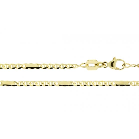 Luxur, Článkový řetízek Adis ze žlutého zlata, délka: 50 cm, 2840190-0-50-0