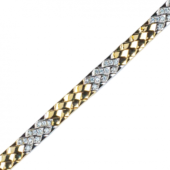 Couple, Zlatý řetěz Cynthia, žluté zlato se zirkony