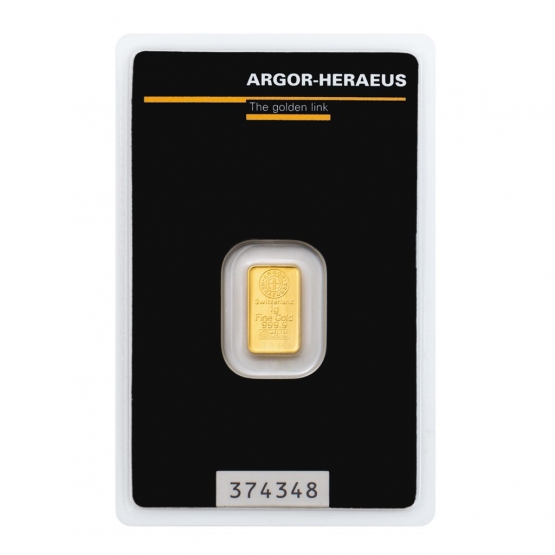 ARGOR-HERAEUS, Investiční zlato 1 g
