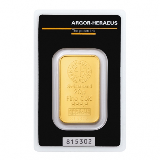 ARGOR-HERAEUS, Investiční zlato 20 g