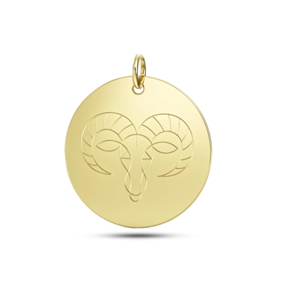 Couple, Přívěsek znamení zvěrokruhu Ares ze žlutého zlata