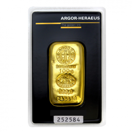 ARGOR-HERAEUS, Investiční zlato 100 g