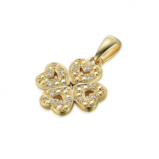 Gems, Elegantní přívěsek Chiara, žluté zlato s diamanty