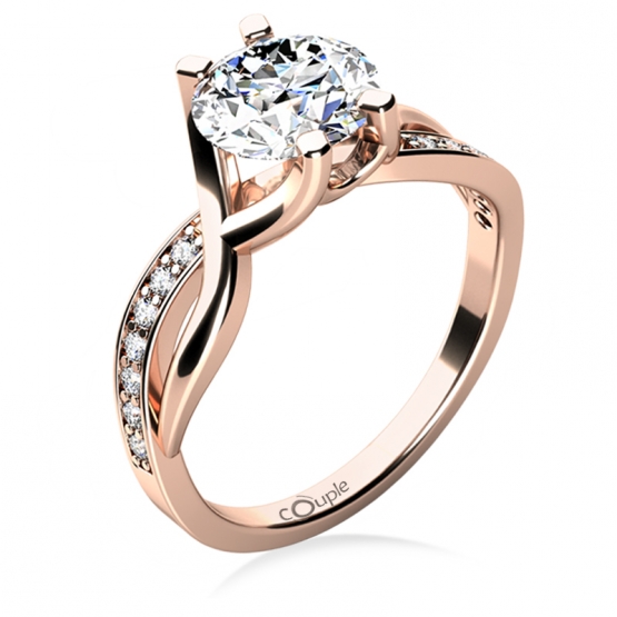 Maui – zásnubní prsten z růžového zlata