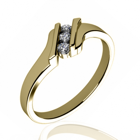 Couple, Originální prsten Blaire ve žlutém zlatě