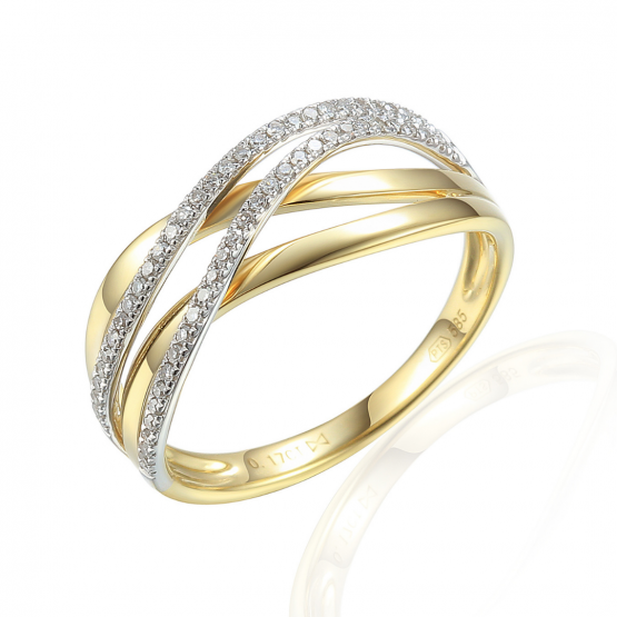 Briliantový prsten Sorelle v kombinovaném zlatě