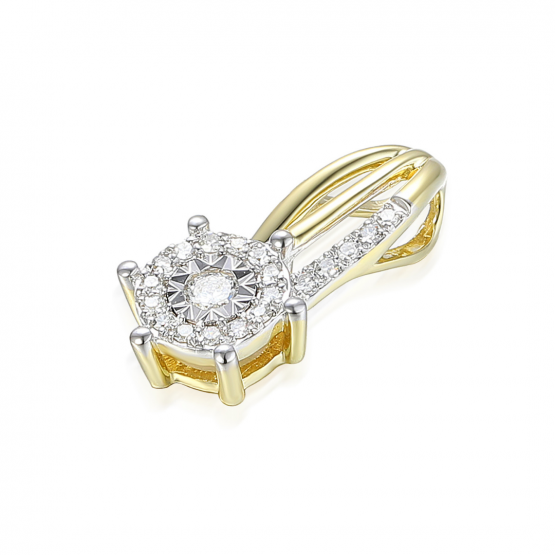 Gems, Diamantový přívěsek Jocelyn, kombinované zlato s brilianty, 3821676-5-0-99