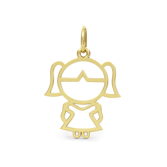 Couple, Přívěsek holka ze žlutého zlata