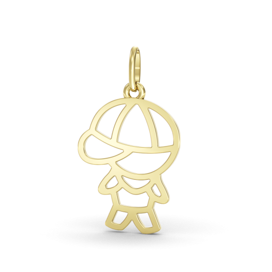 Přívěsek kluk ze žlutého zlata