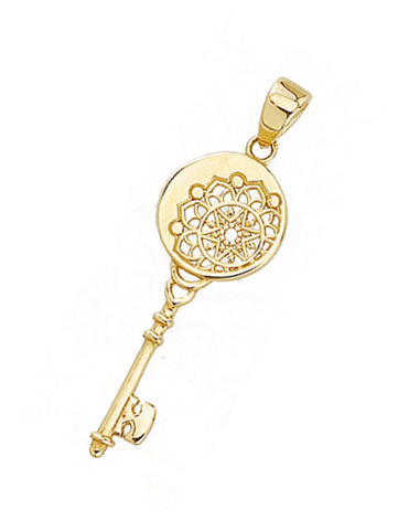 Přívěsek Key ve žlutém zlatě