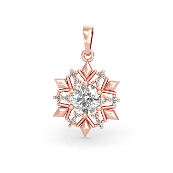 Couple, Přívěsek Nivelle, růžové zlato se zirkony