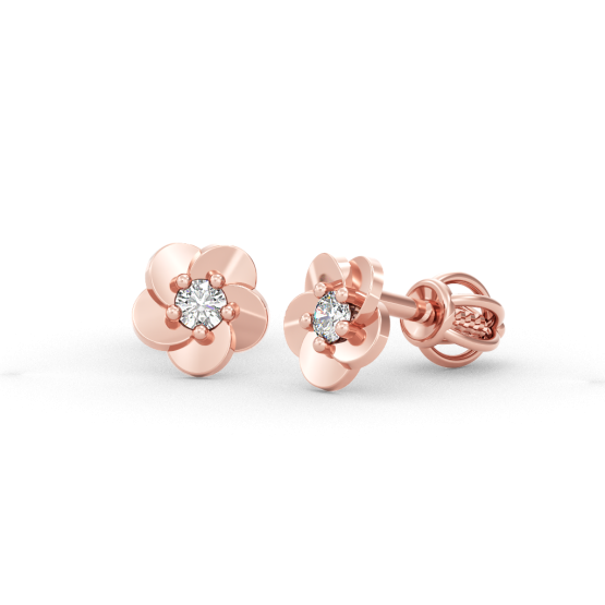 Couple, Jemné pecky Bloomelle, růžové zlato se zirkony