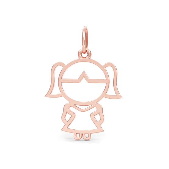 Couple, Přívěsek holka z růžového zlata