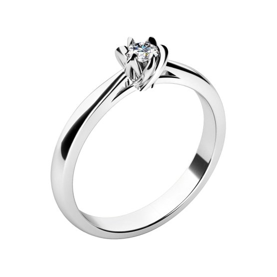Couple, Zásnubní prsten Floria, bílé zlato s laboratorním diamantem