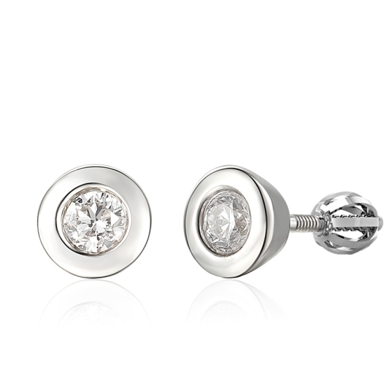 Gems, Diamantové náušnice Kirsty III, bílé zlato s brilianty