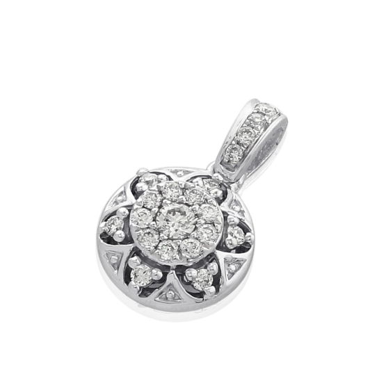 Gems, Diamantový přívěsek Silviana, bílé zlato s brilianty