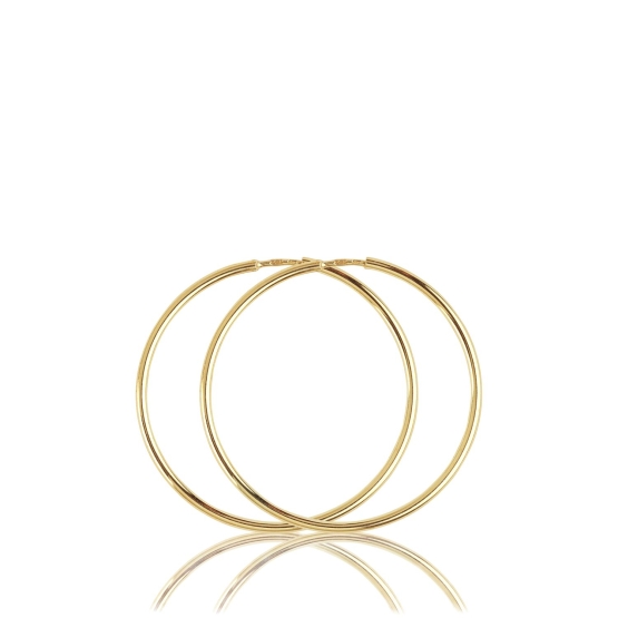 Kruhové náušnice Cirra ze žlutého zlata