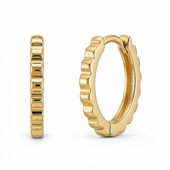 Luxur, Kruhové náušnice Ondea ze žlutého zlata