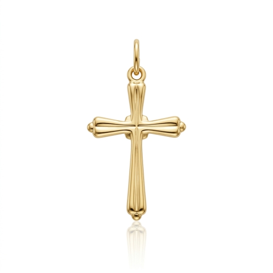 Luxur, Přívěsek Sanctis ve tvaru kříže ze žlutého zlata
