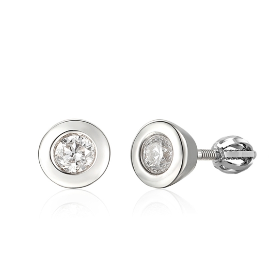 Gems, Diamantové náušnice Kirsty II, bílé zlato s brilianty