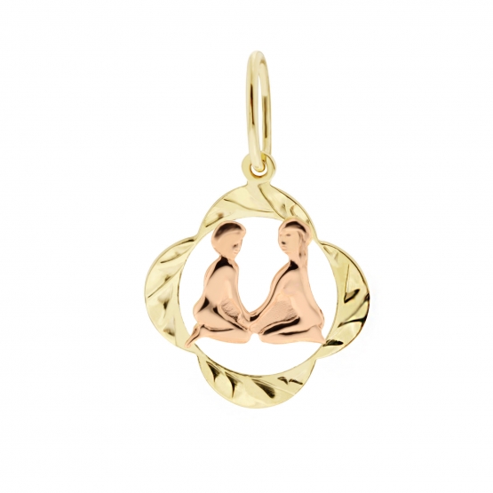 Luxur, Přívěsek znamení – čtyřlístek ze žlutého zlata, Symbol: Rak, 585-32-2-0064.5ZC0.0.00.000.21.RAK